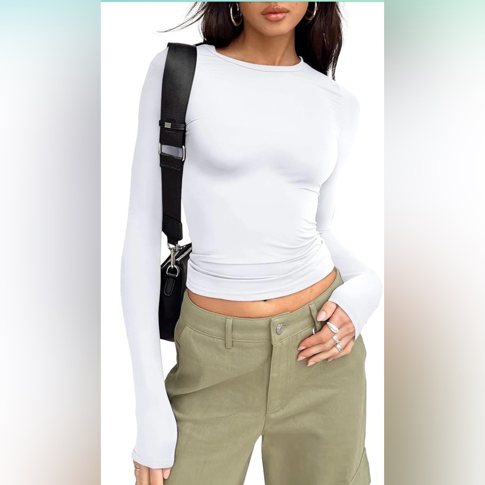 Basic Long Sleeve Shirt | White